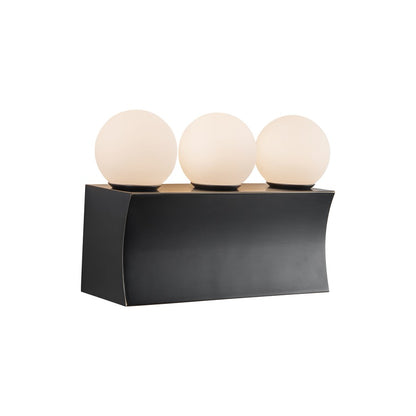 Kuzco Sinclair 12" Black Dimmable LED Bathroom Vanity Light, Urban Bronze