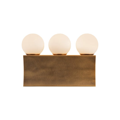 Kuzco Sinclair 12" Brass Dim LED Vanity Light, Vintage Brass - WV364312VB