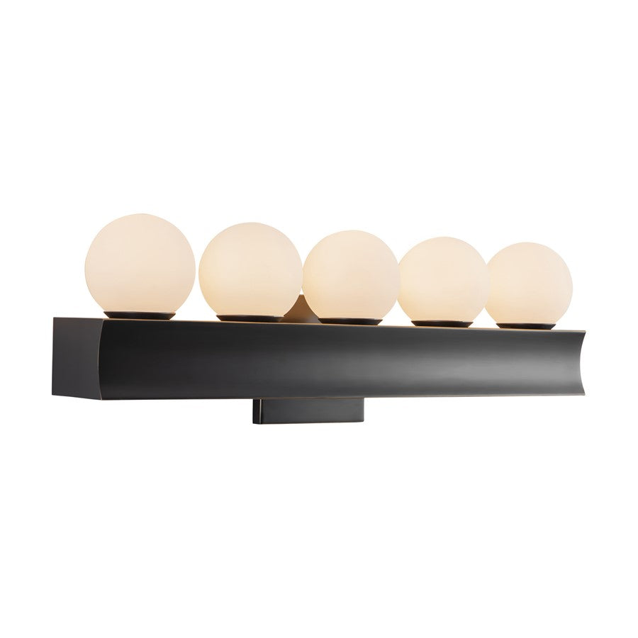 Kuzco Sinclair 21" Black Dimmable LED Bathroom Vanity Light, Urban Bronze