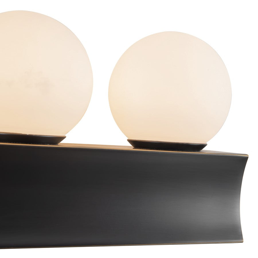 Kuzco Sinclair 21" Black Dimmable LED Bathroom Vanity Light, Urban Bronze