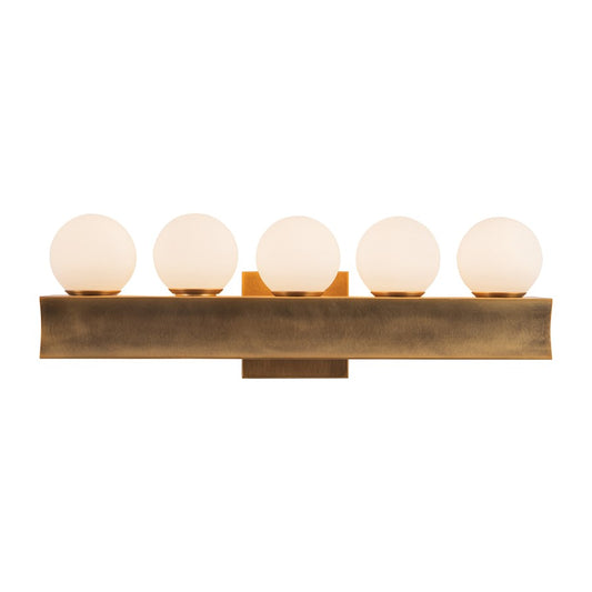 Kuzco Sinclair 21" Brass Dim LED Vanity Light, Vintage Brass - WV364521VB