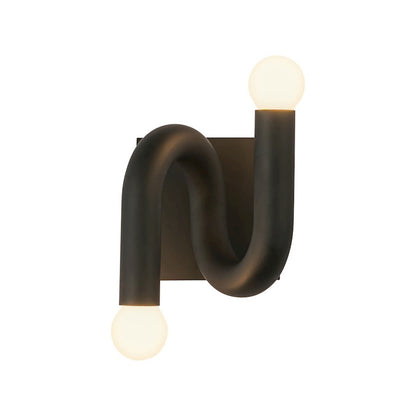 Kuzco Sadie 6in 2-Light Bathroom Vanity Light | Modern Matte Black Aluminum and Steel | Bathroom Vanity & Powder Room | Model WV420206MB