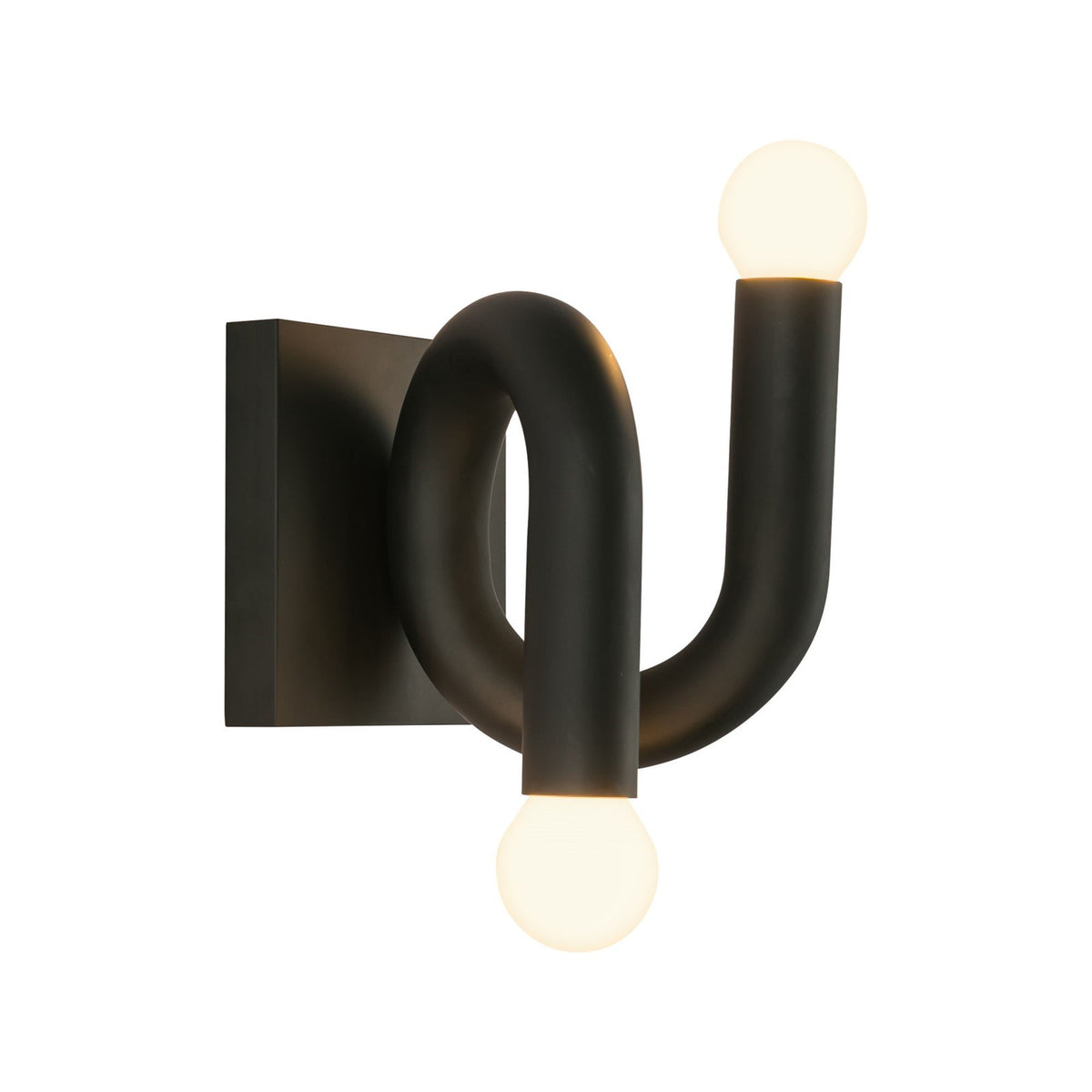 Kuzco Sadie 6in 2-Light Bathroom Vanity Light | Modern Matte Black Aluminum and Steel | Bathroom Vanity & Powder Room | Model WV420206MB