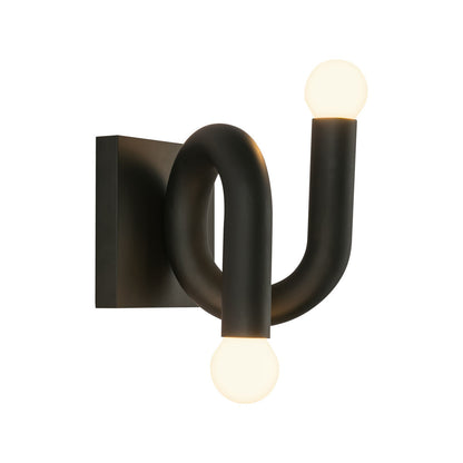 Kuzco Sadie 6in 2-Light Bathroom Vanity Light | Modern Matte Black Aluminum and Steel | Bathroom Vanity & Powder Room | Model WV420206MB