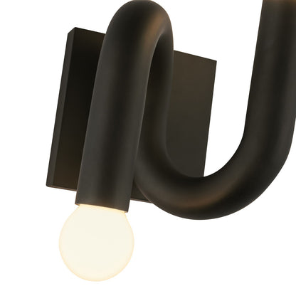 Kuzco Sadie 6in 2-Light Bathroom Vanity Light | Modern Matte Black Aluminum and Steel | Bathroom Vanity & Powder Room | Model WV420206MB