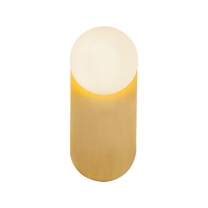 Kuzco Ariel 12" LED Wall/Vanity Light, Gold/Opal Glass/Opal Glass