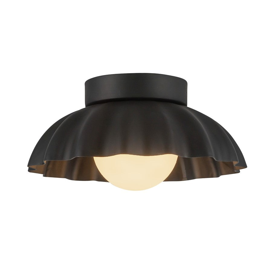 Kuzco Soleil 10" LED Wall/Vanity, Black/Opal/Steel