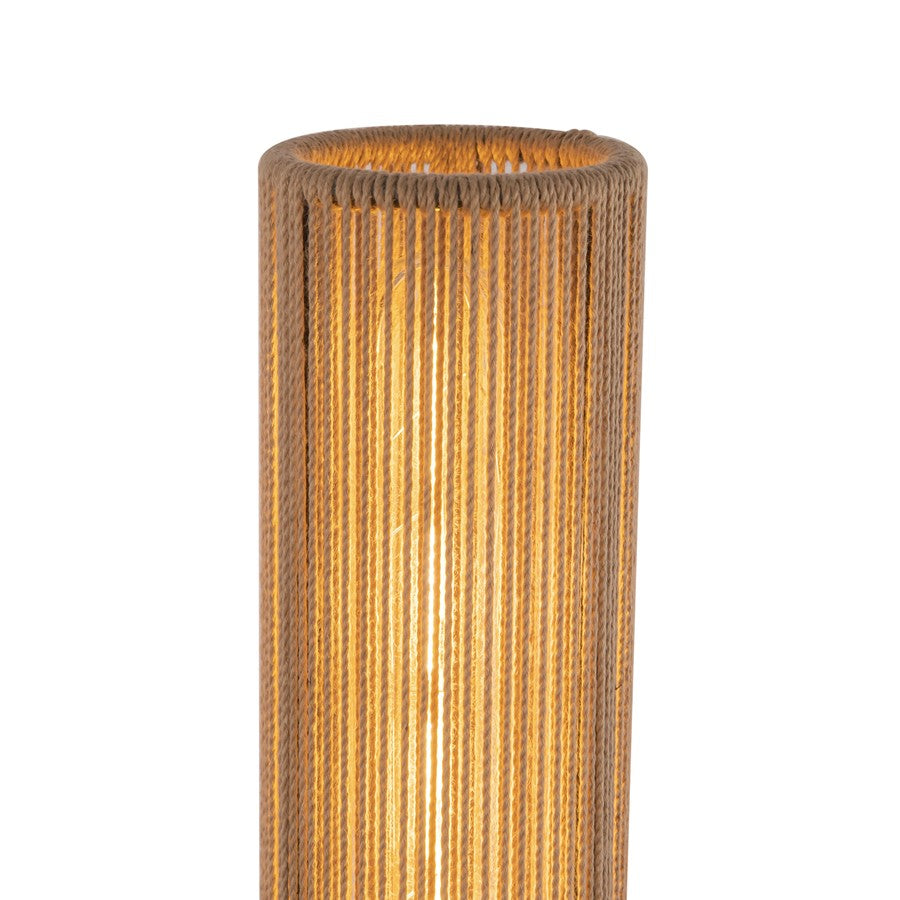 Kuzco Colby 20" Socket Wall/Vanity Light, Black/Tan Jute/Cotton