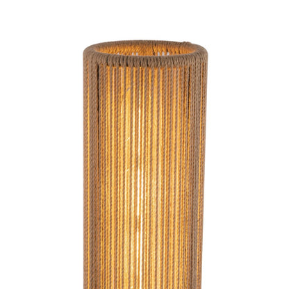 Kuzco Colby 23" Socket Wall/Vanity Light, Black/Tan Jute/Cotton