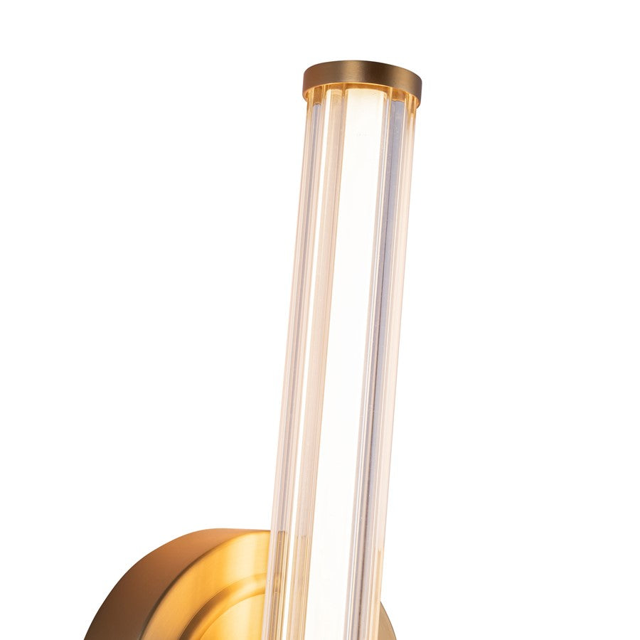Kuzco Elsie 12" LED Wall/Vanity Light, Brushed Gold