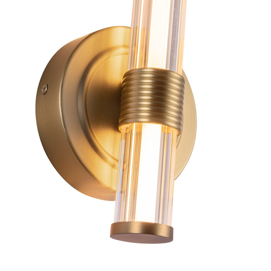Kuzco Elsie 12" LED Wall/Vanity Light, Brushed Gold
