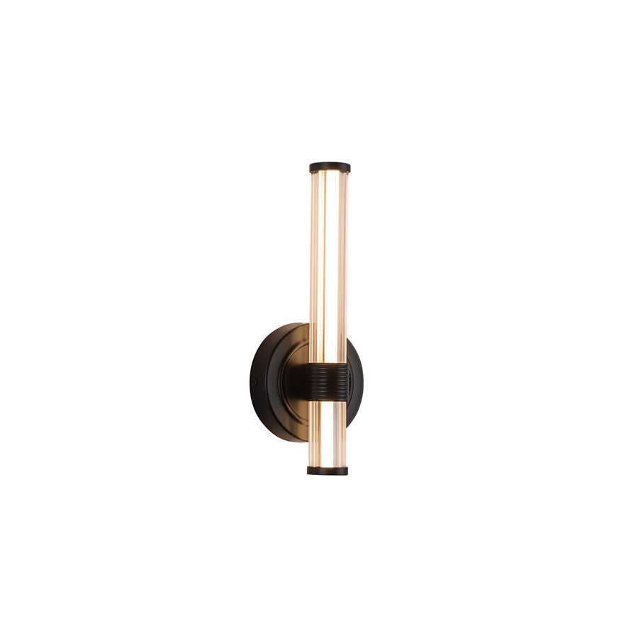 Kuzco Elsie 12" LED Wall/Vanity Light, Matte Black