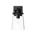 Alora Mood Quincy 1 Light 6" Wall/Vanity, Clear/Matte Black/Clear - WV533006MBCL