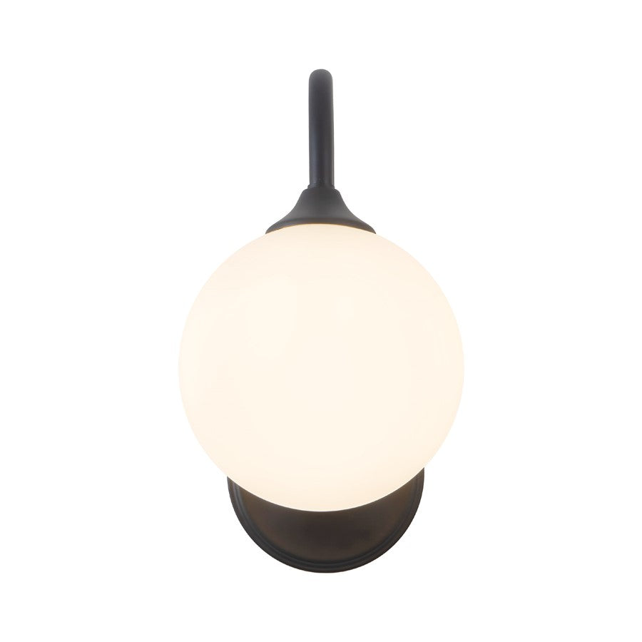 Kuzco Bancroft 12" Black Bathroom Vanity Light, Matte Black