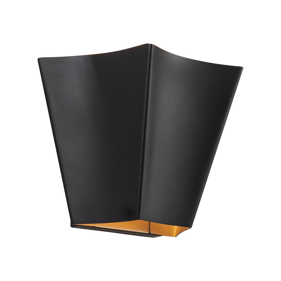 Kuzco Shelton 10" Black Bathroom Vanity Light, Matte Black