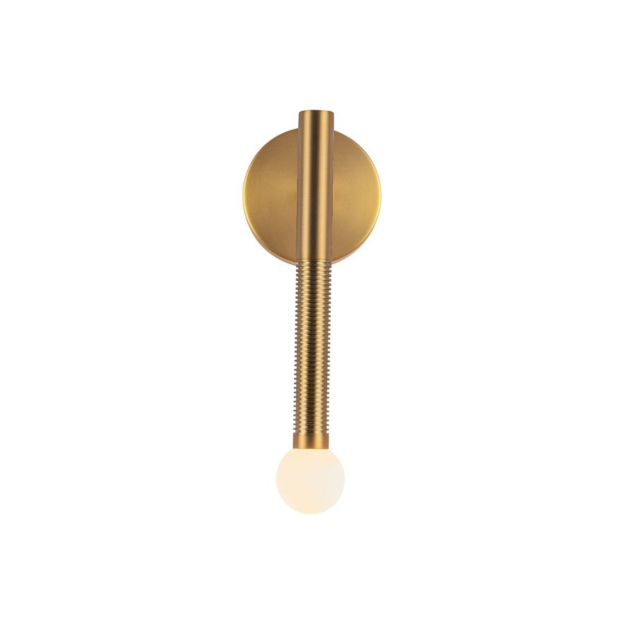 Kuzco Arden 14" LED Wall/Vanity Light, Gold/Opal Glass