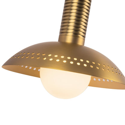 Kuzco Arden 14" LED Wall/Vanity Light/Shade, Gold/Opal/Steel