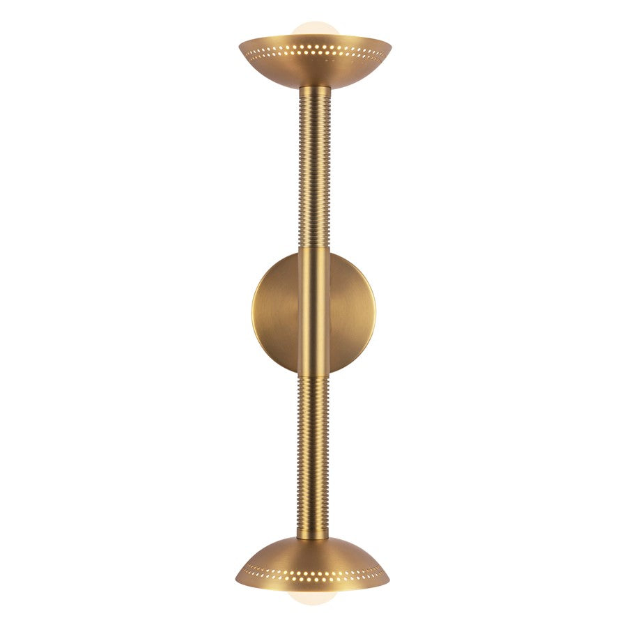 Kuzco Arden 23" LED Wall/Vanity Light/Shade, Gold/Opal/Steel