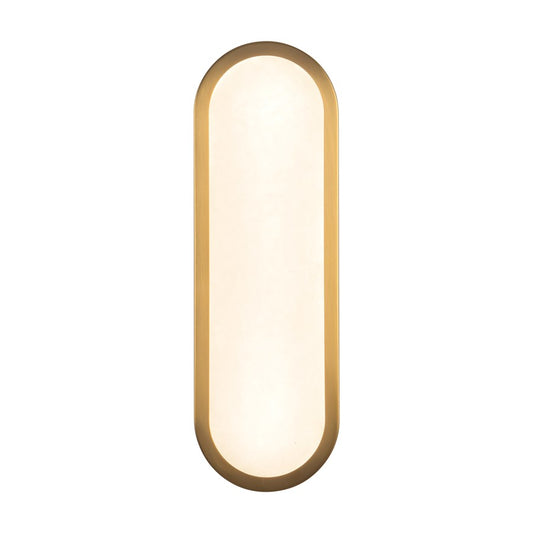 Kuzco Evelyn 16" Gold Dim LED Bathroom, Brushed Gold/Alabaster - WV653016BGAR