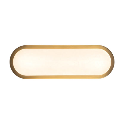 Kuzco Evelyn 16" Gold Dimmable LED Bathroom, Brushed Gold/Alabaster