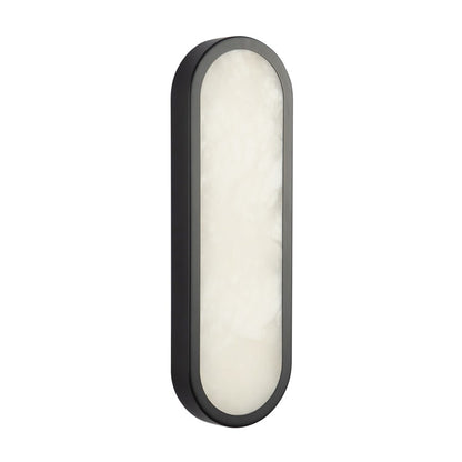 Kuzco Evelyn 16" Black Dimmable LED Bathroom, Matte Black/Alabaster