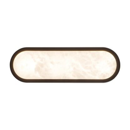 Kuzco Evelyn 16" Black Dimmable LED Bathroom, Matte Black/Alabaster