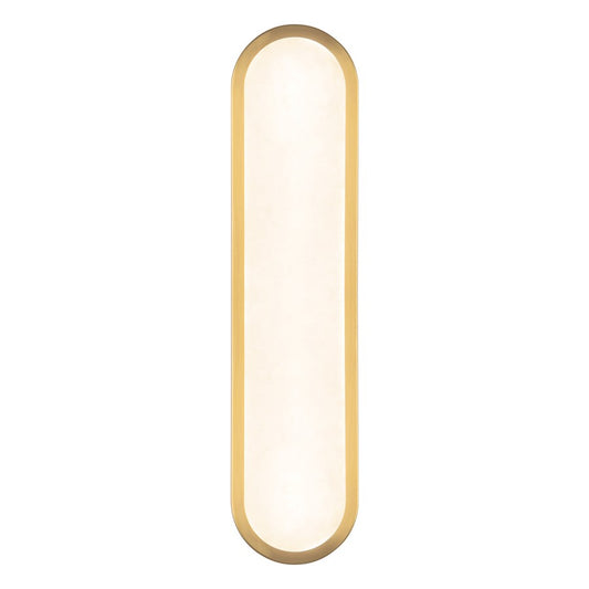 Kuzco Evelyn 22" Gold Dim LED Bathroom, Brushed Gold/Alabaster - WV653022BGAR
