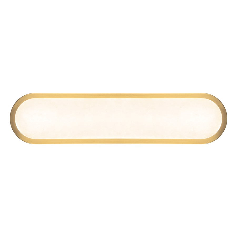 Kuzco Evelyn 22" Gold Dimmable LED Bathroom, Brushed Gold/Alabaster
