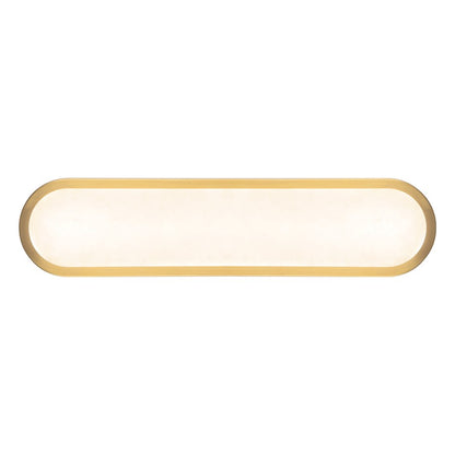 Kuzco Evelyn 22" Gold Dimmable LED Bathroom, Brushed Gold/Alabaster