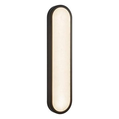 Kuzco Evelyn 22" Black Dimmable LED Bathroom, Matte Black/Alabaster