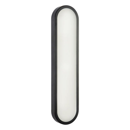 Kuzco Evelyn 22" Black Dimmable LED Bathroom, Matte Black/Alabaster