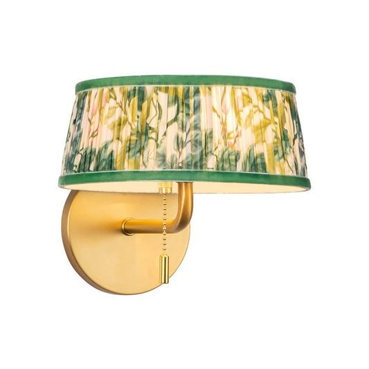 Kuzco Scout 7" Gold Vanity Light, Gold/Green Linen - WV675208BGGL