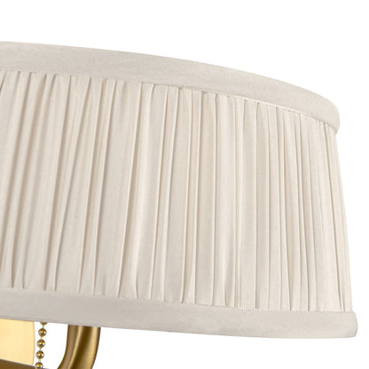 Kuzco Scout 7" Gold Bathroom Vanity Light, Brushed Gold/White Linen