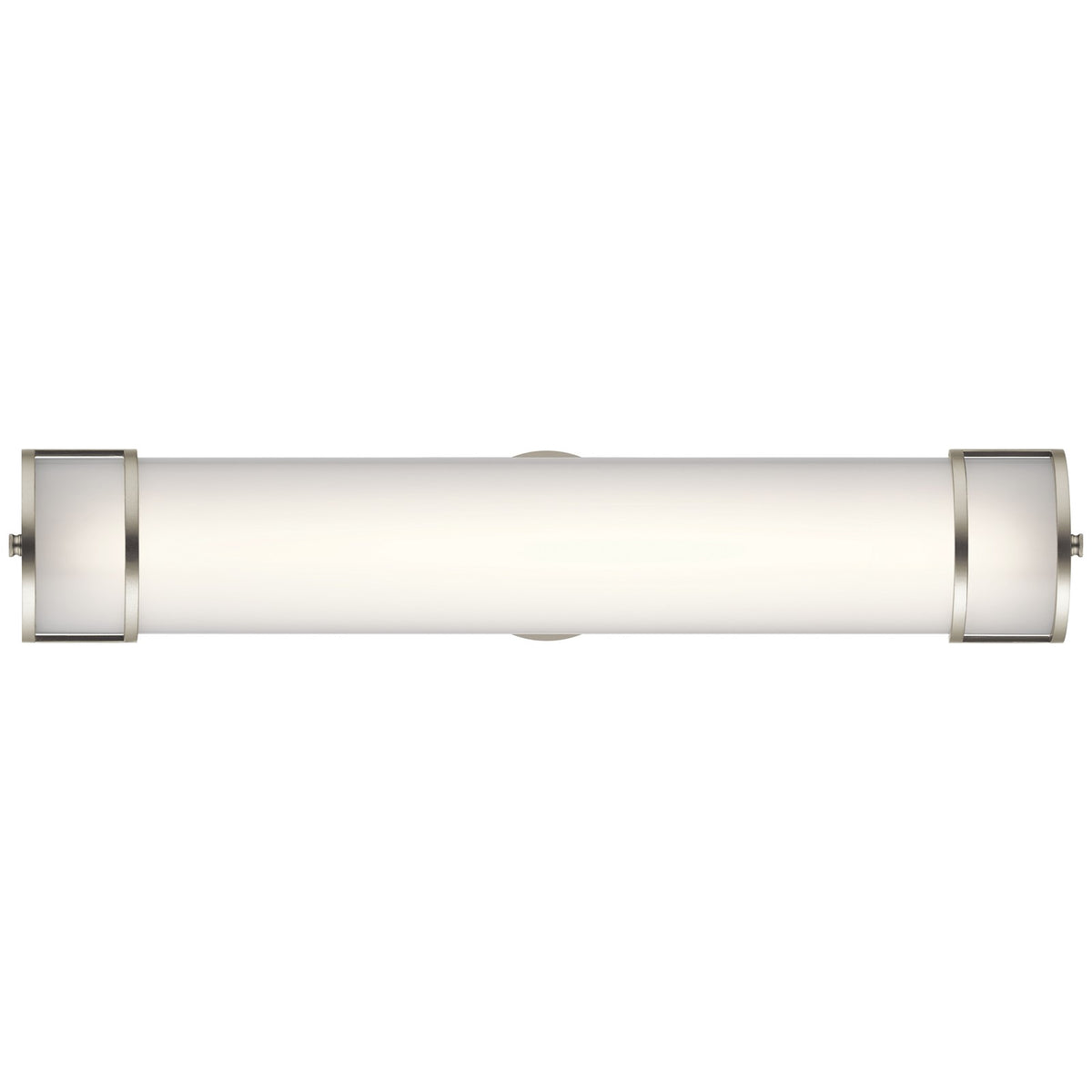 Kichler Linear Bath 24" LED, Brsh Nickel, White Text Polycarbonate