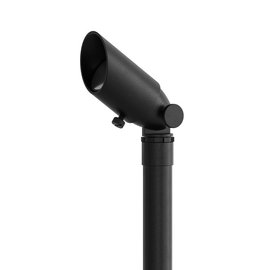 Kichler Long Cowl MR11 Accent Light, Black Brass/Clear Soda Lime