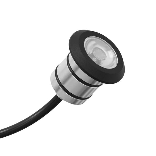 Kichler 100 Lumen LED Mini Recessed 3000K, Black Brass/Tempered - 16140BKB30