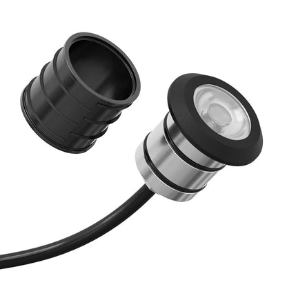 Kichler 100 Lumen LED Mini Recessed 3000K, Black Brass/Tempered