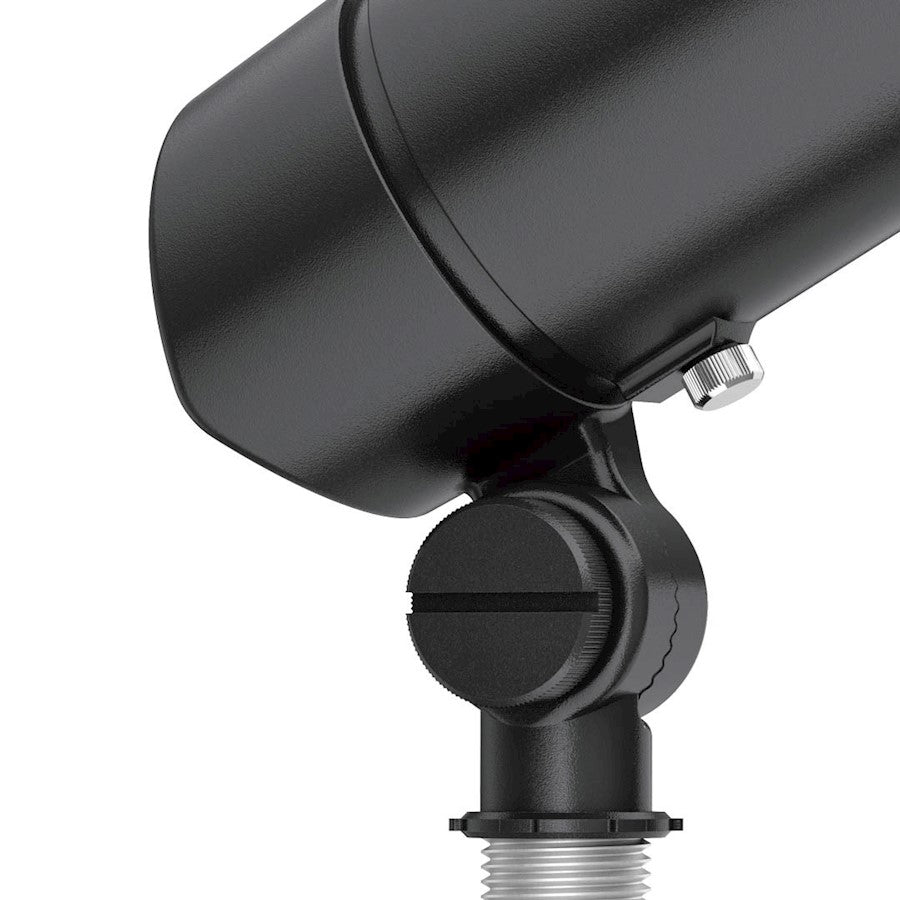 Kichler Landscape 6in 1-Light LED Accent Kit | Utilitarian Textured Black Cast Aluminum | Outdoor Landscape & Garden | 6 x 2 x 4 in | Model 16193BKT