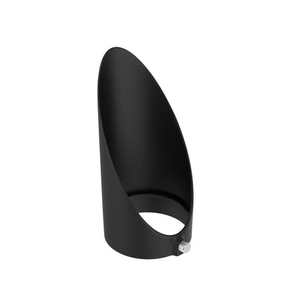 Kichler Integra Long Cowl | Textured Black Aluminum | Outdoor Accent Light Accessory | 5.5 in H | Model 16293BKT