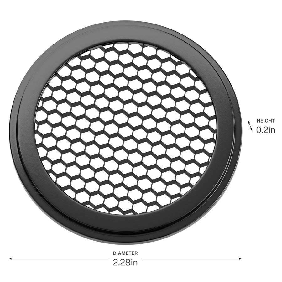 Kichler Integra Hex Louver | Black Plastic | Landscape Accent | Glare Reduction Accessory | Model 16294BK
