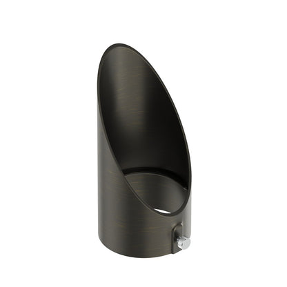 Kichler Varia Medium Long Cowl | Brass Centennial Brass Finish | Outdoor Landscape Accent | 5.25in H | Model 16295CBR
