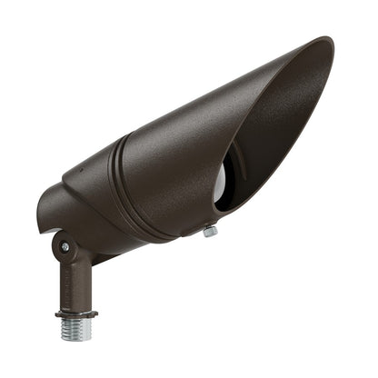 Kichler Varia Large Long Cowl | Textured Architectural Bronze Aluminum | Outdoor Accent Light Accessory | 6.25in H | Model 16296AZT