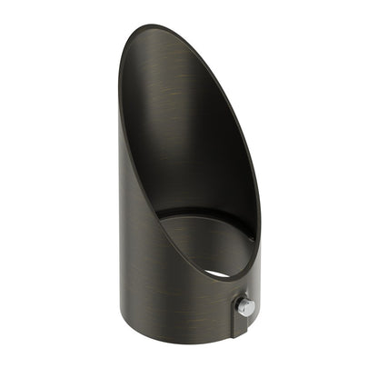Kichler Varia Large Long Cowl | Centennial Brass Brass | Outdoor Accent Light Accessory | 6.25in H | Model 16296CBR