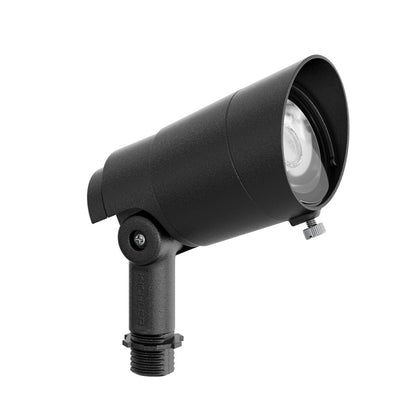 Kichler Integra 200 Lumen 60 Degree Accent Light | Textured Black Aluminum | Outdoor Landscape & Pathway | 200 Lumens, 2700K | Model 16301BKT27