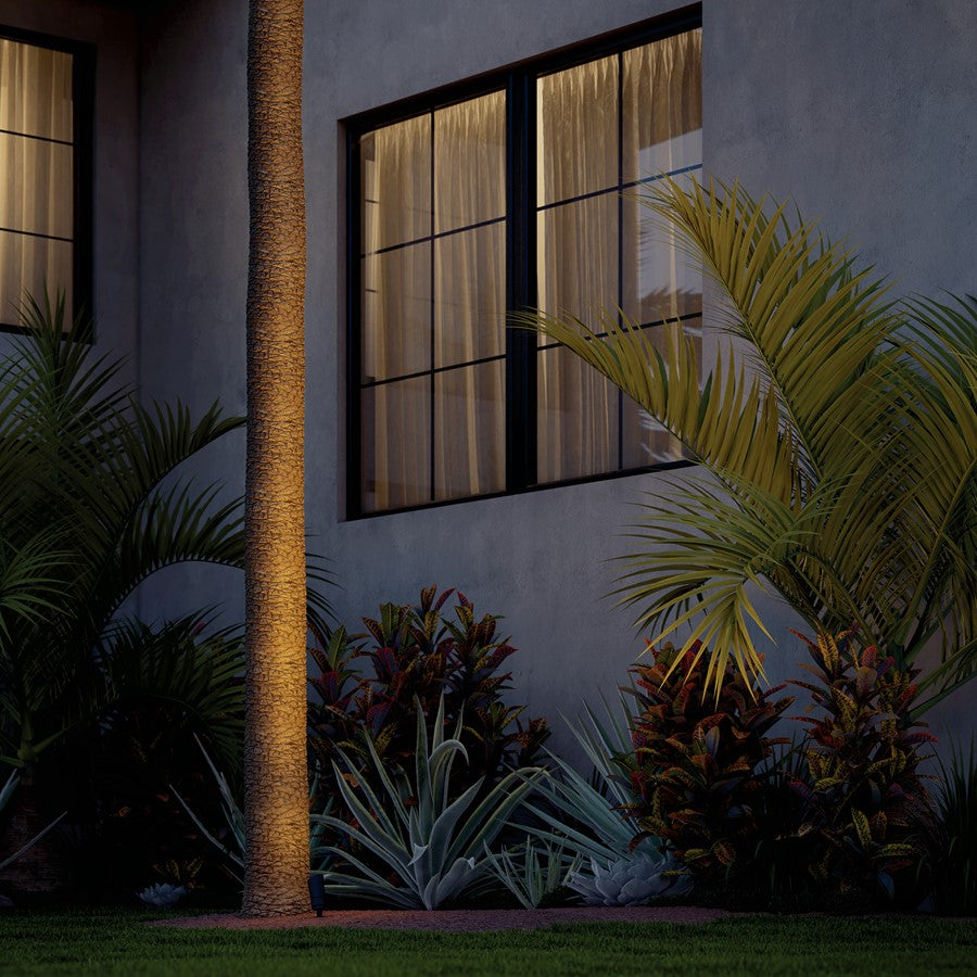 Kichler Integra 200 Lumen 60 Degree Accent Light | Textured Black Aluminum | Outdoor Landscape & Pathway | 200 Lumens, 2700K | Model 16301BKT27