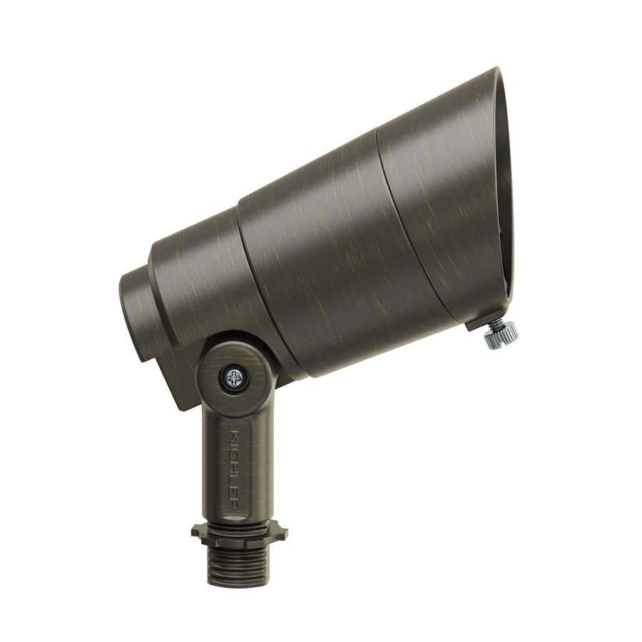 Kichler Integra 5in 375 Lm 35° Accent Light | Brass Centennial Brass | Landscape & Architectural Accent | 5.14 x 2.59 x 4.38 in | Model 16302CBR27