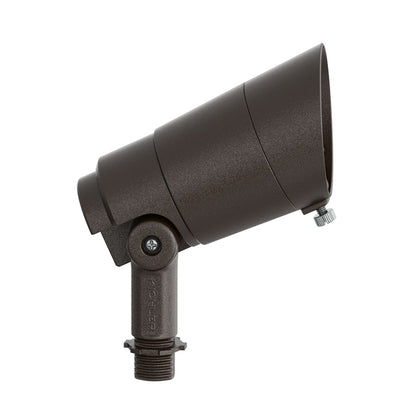 Kichler Integra 5in Accent Light | Textured Architectural Bronze Aluminum | Landscape & Accent Lighting | 600 lm, 2700K, Dimmable | Model 16304AZT27