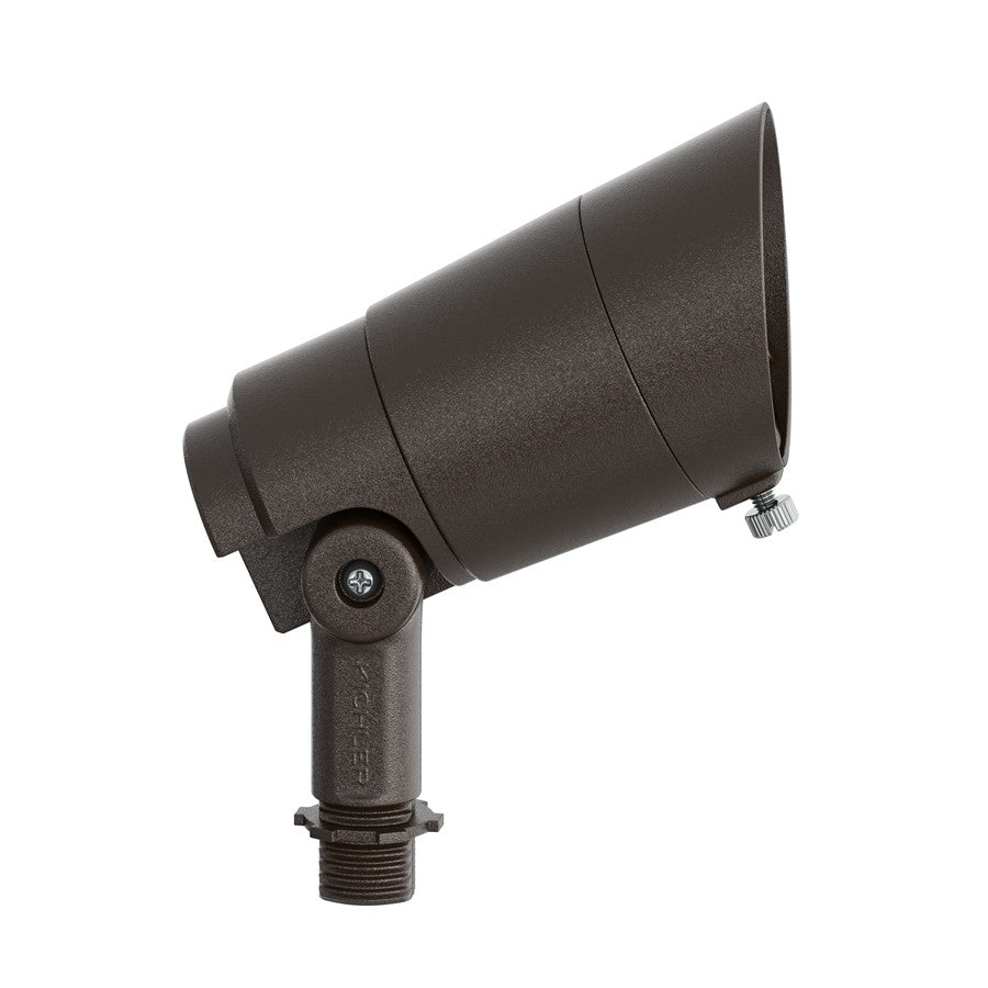 Kichler Integra 600 Lm 60° Accent Light 5in | Textured Architectural Bronze Aluminum | Landscape & Wet Location | 600 Lumens 3000K | Model 16305AZT30