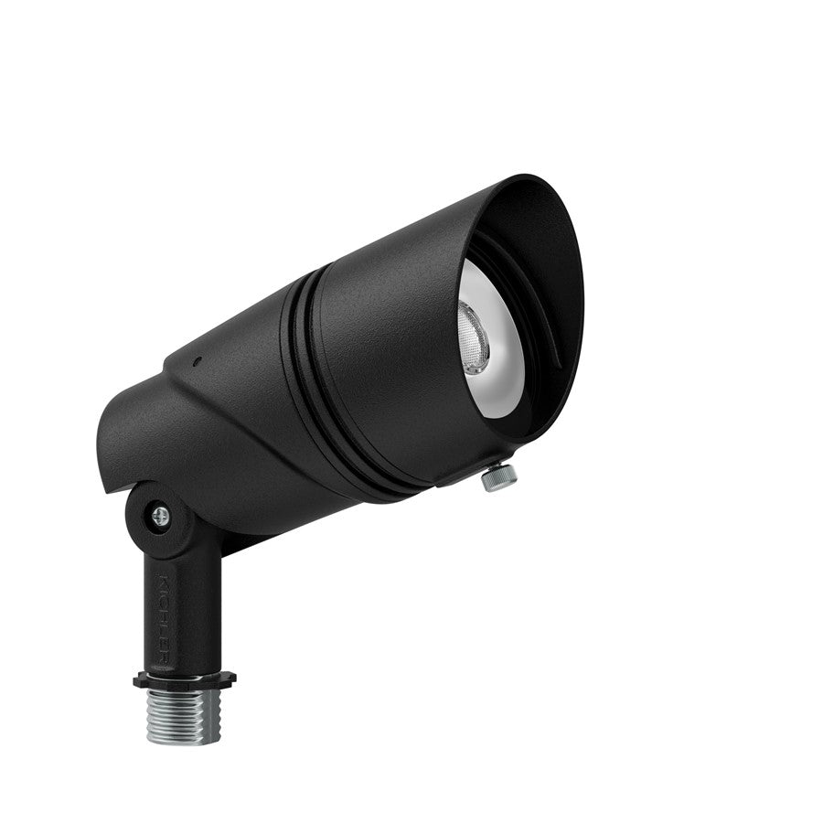 Kichler Varia 6in Adjustable Integrated Accent Light | Textured Black Aluminum | Indoor & Covered Patio | 600 Lumens, 2700/3000K | Model 16311BKT