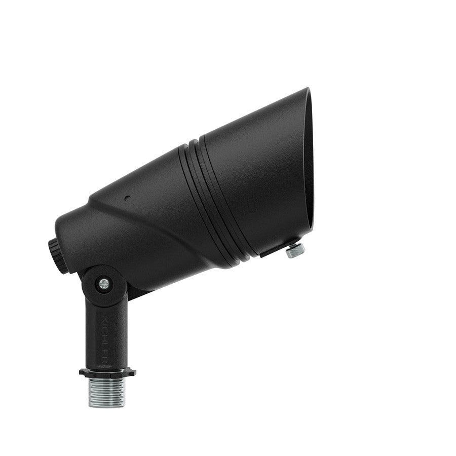 Kichler Varia 6in Adjustable Integrated Accent Light | Textured Black Aluminum | Indoor & Covered Patio | 600 Lumens, 2700/3000K | Model 16311BKT